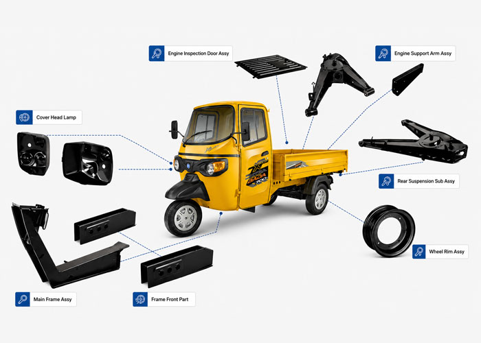 Entry into automotive components manufactured in Kolhapur, India.